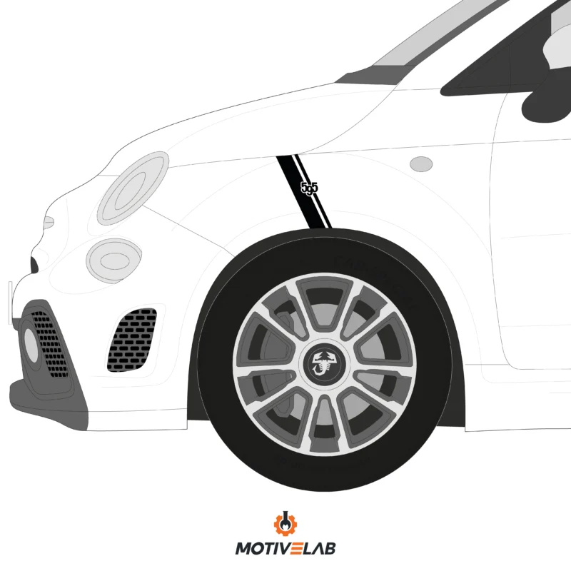 fasce laterali Abarth 595 695