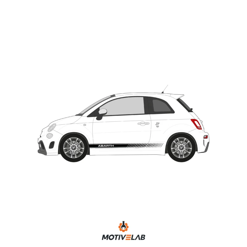 Abarth 595 695 side stripes