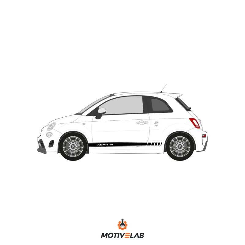 Abarth 595 695 side stripes