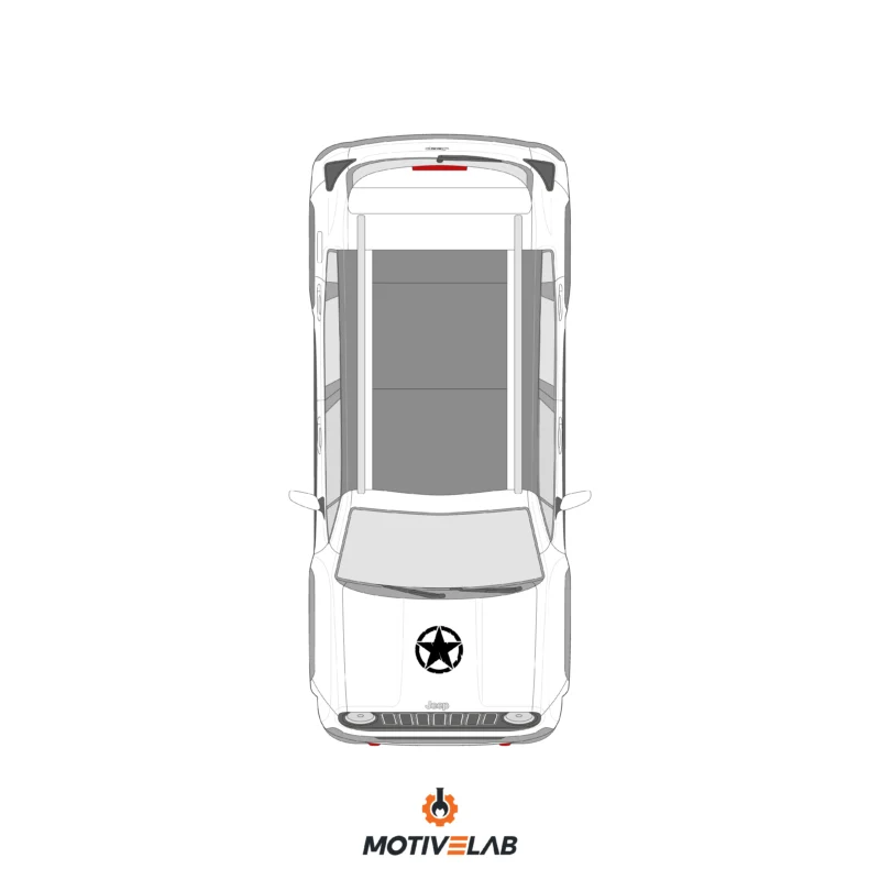 Star Army Jeep Renegade Sticker