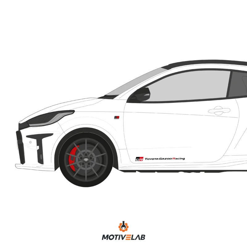 Toyota GR Gazoo Racing Door Stickers