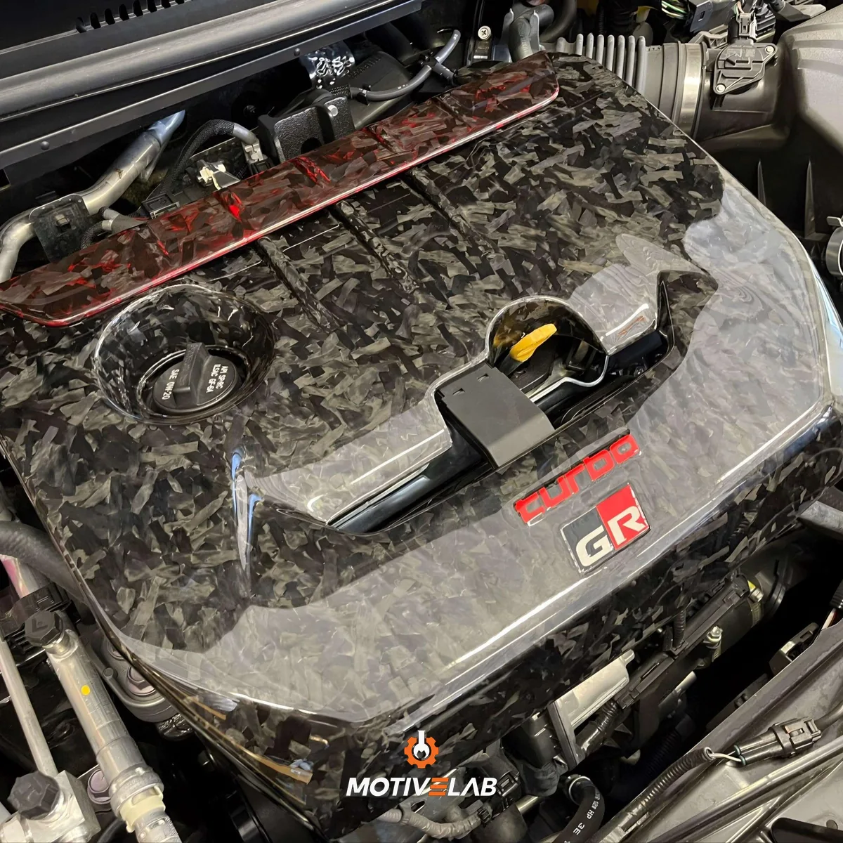 Copertura motore in carbonio forgiato GR Yaris MK1/MK2