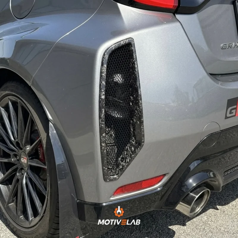 Forged carbon fibre rear bumper air duct for the GR Yaris MK1/MK2