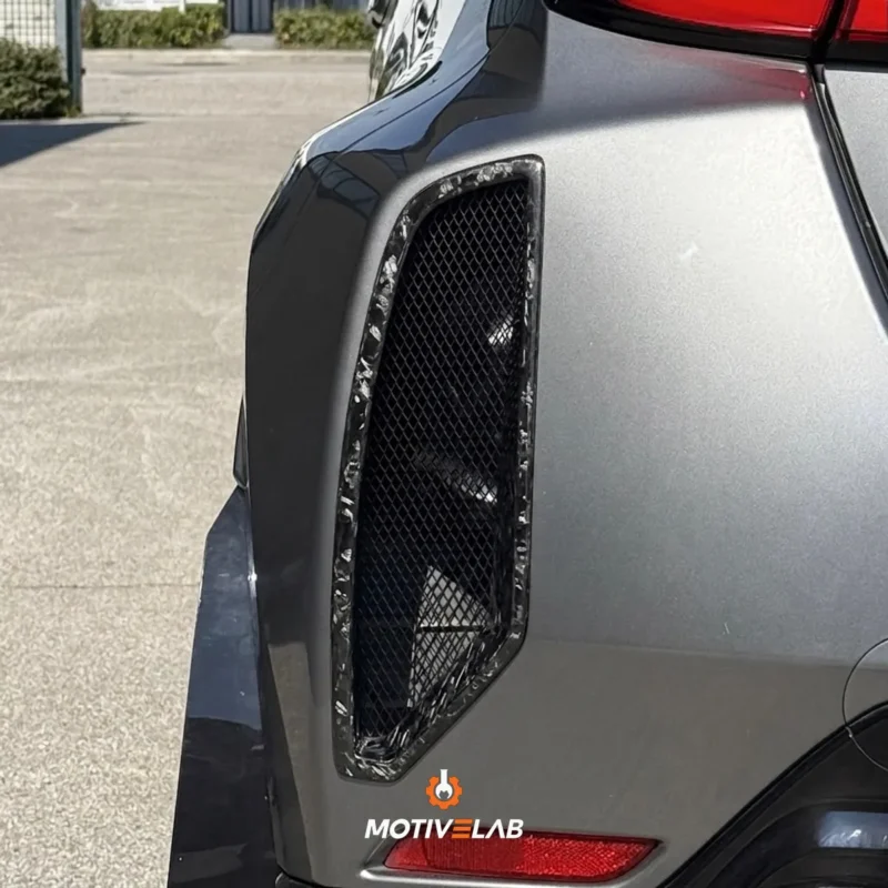 Forged carbon fibre rear bumper air duct for the GR Yaris MK1/MK2
