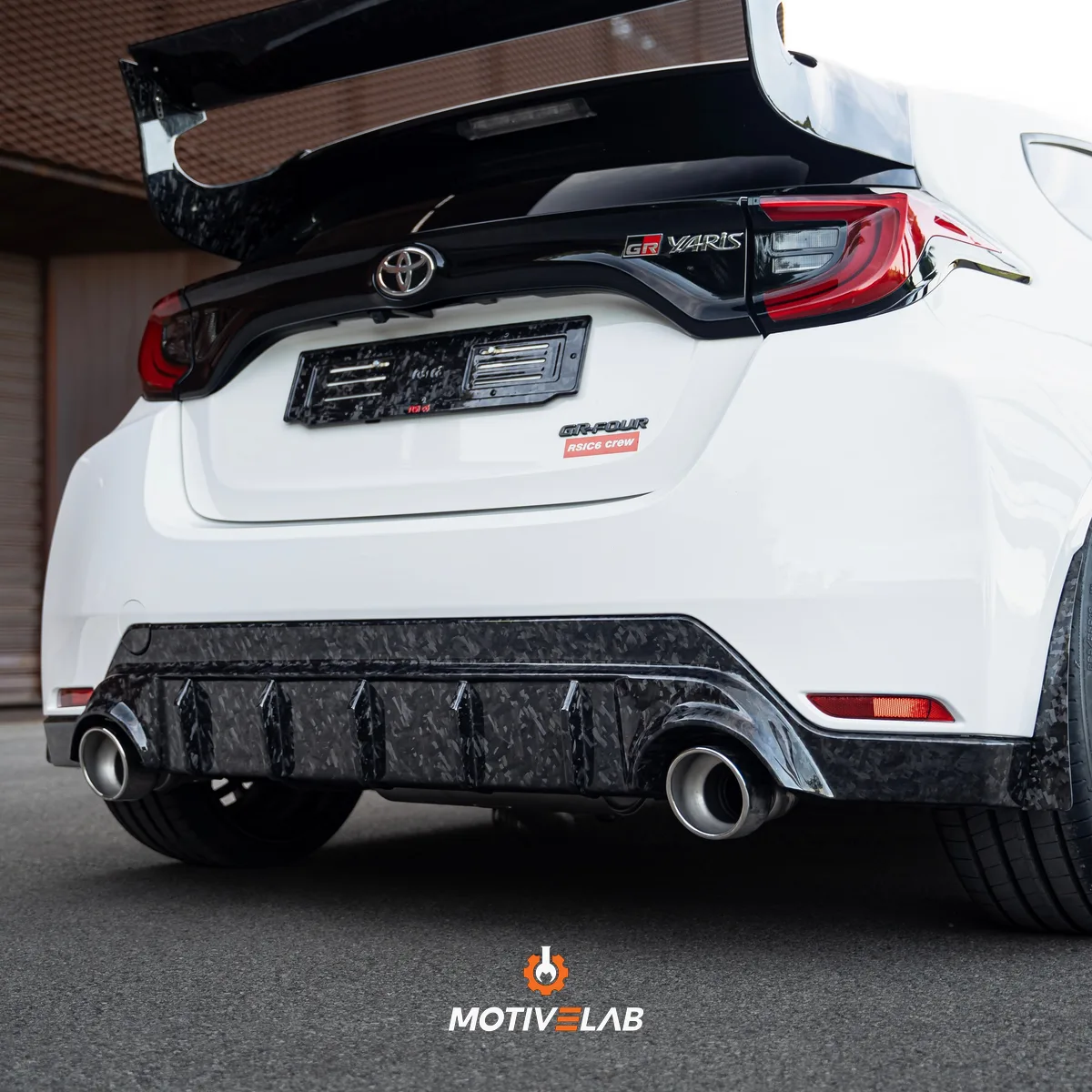 Estrattore Diffusore Posteriore in carbonio forgiato GR Yaris MK2