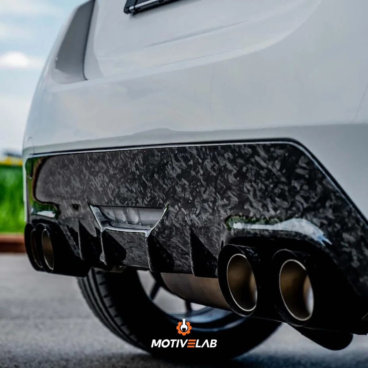 Diffusore posteriore in carbonio forgiato GR Yaris MK1
