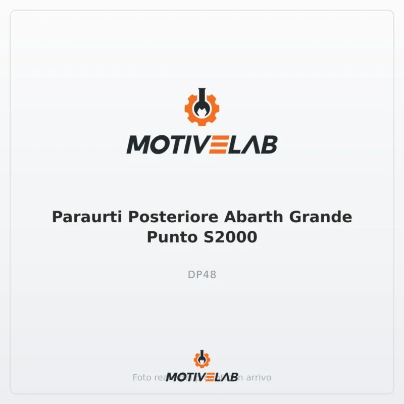 DP48 - Paraurti Posteriore Abarth Grande Punto S2000