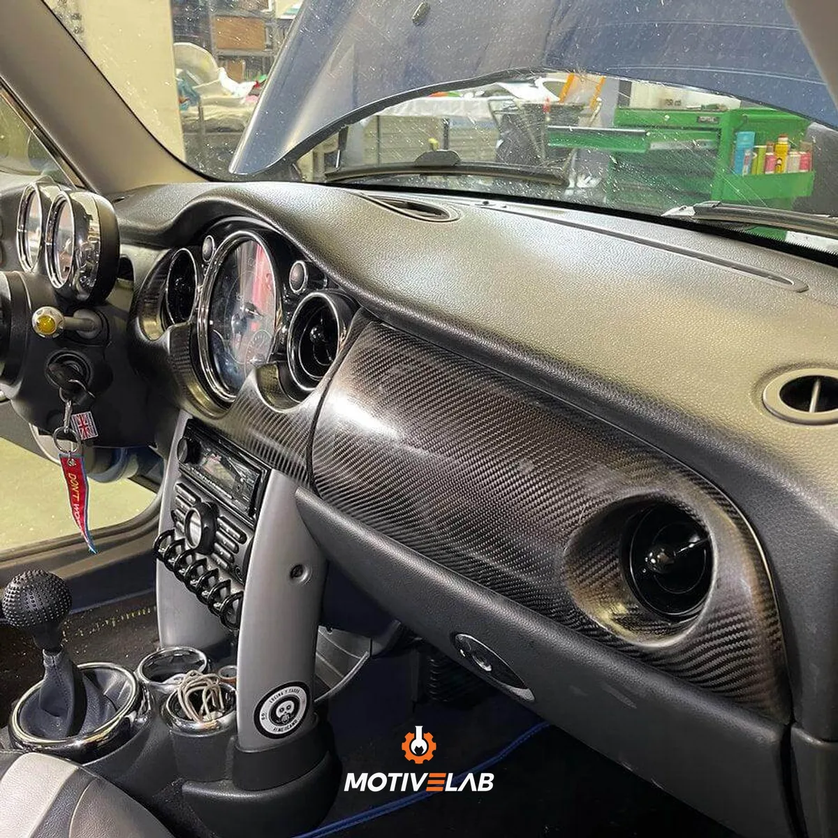 Cruscotto in carbonio MINI R53 Restyling