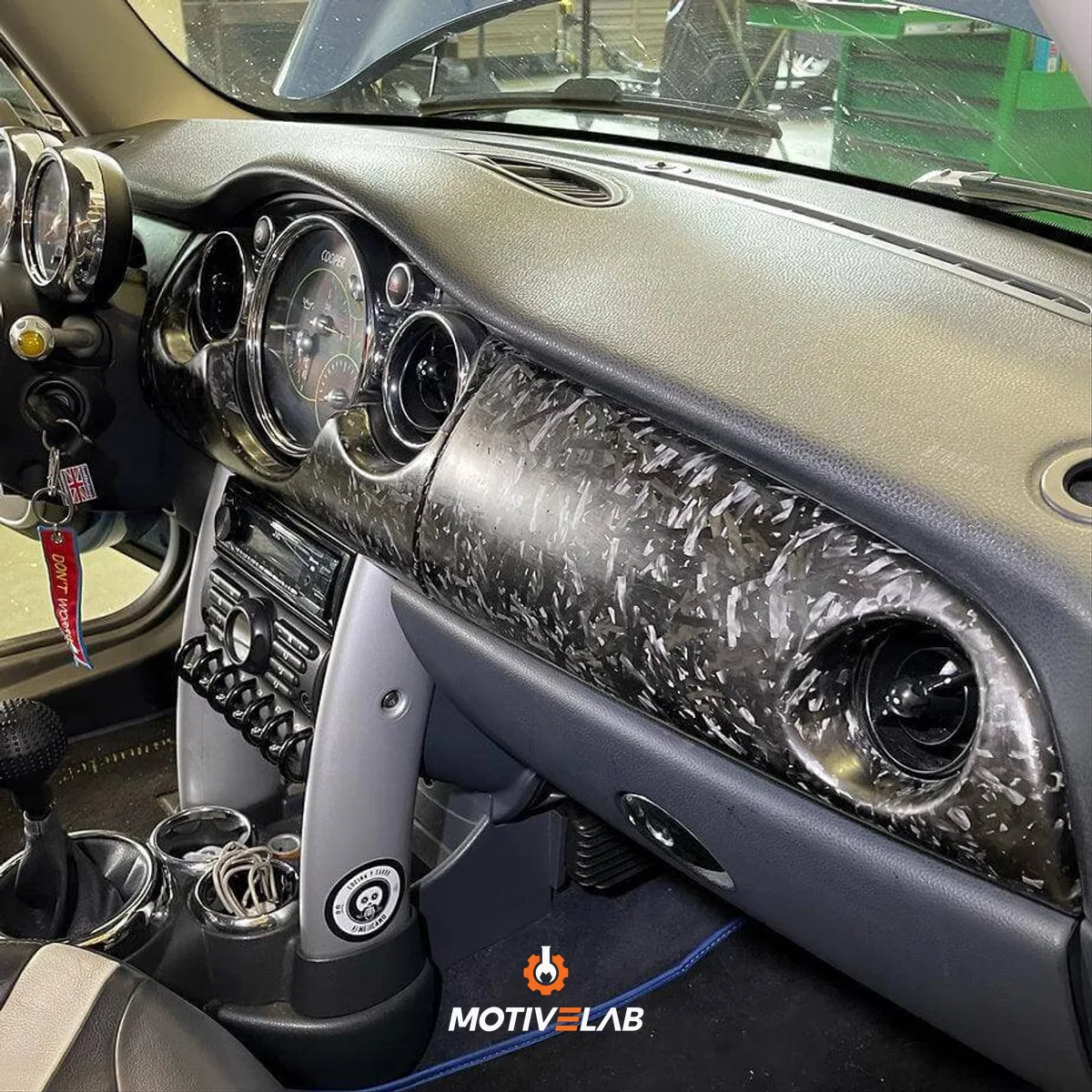 Cruscotto in carbonio forgiato MINI R53 Restyling