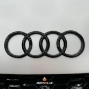 Stemma con logo Audi in carbonio forgiato Audi