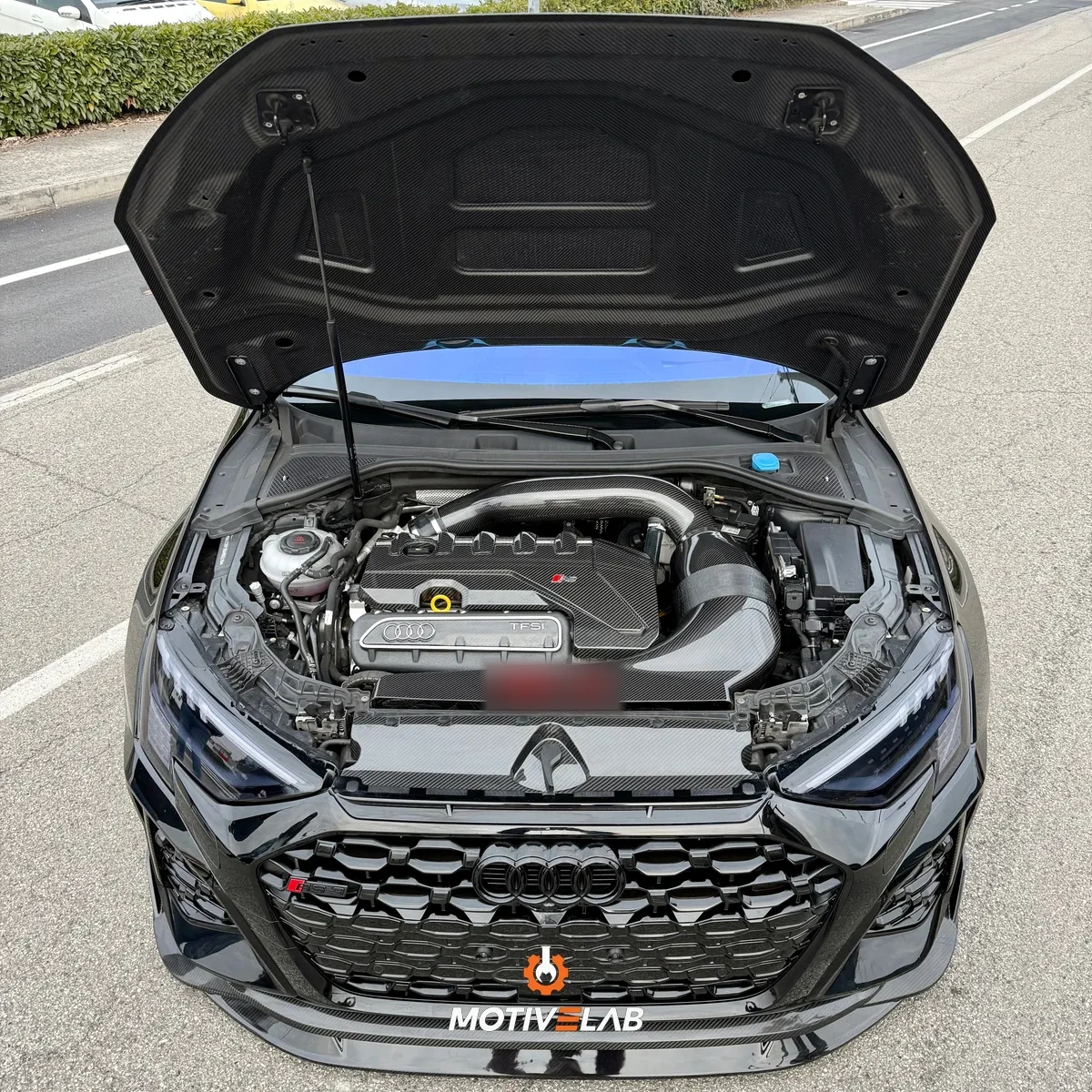 Kit vano motore in carbonio Audi RS3 8V / 8Y