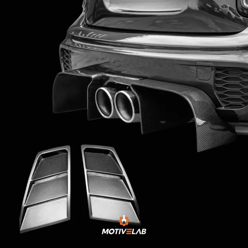 Bodywork kit including diffuser and front bonnet in carbon fibre for MINI F55 / F56 / F57
