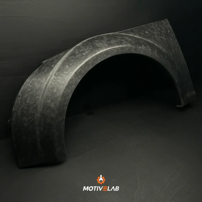 Forged carbon mudguards for the Audi TT 8J MK2