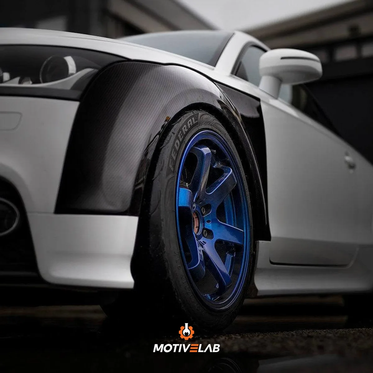 Parafanghi in carbonio Audi TT 8J MK2
