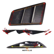 Universal carbon-fibre front bonnet vent
