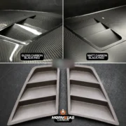 Universal carbon-fibre front bonnet vent