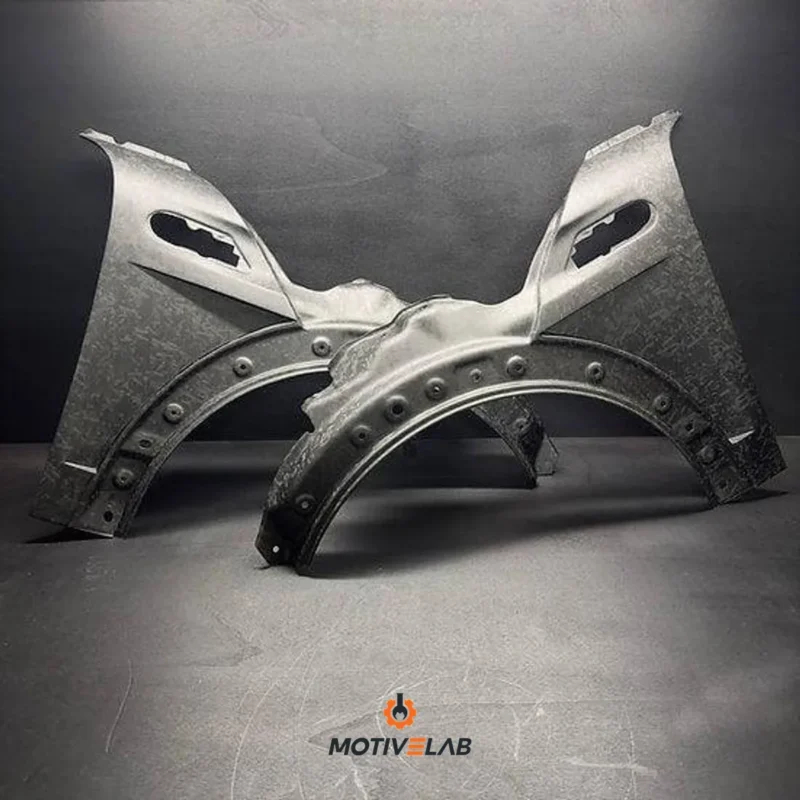 Ventilated front mudguard in forged carbon fibre for MINI R55 / R56 / R57 / R58 / R59 / GP2
