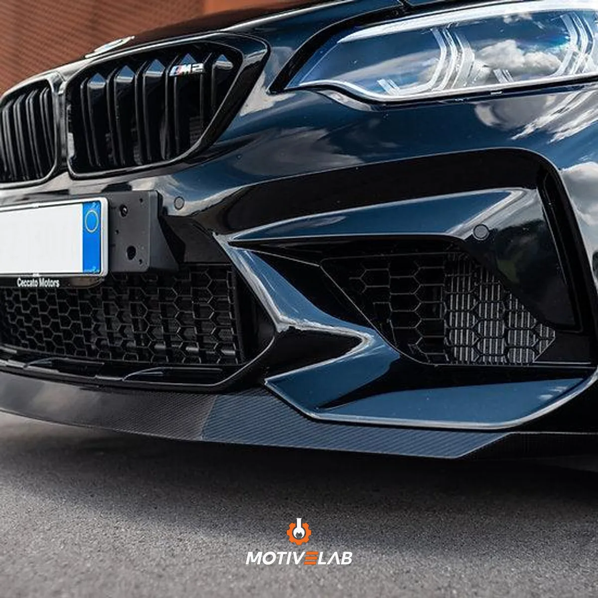 Labbro anteriore in carbonio BMW F87 M2C / M2