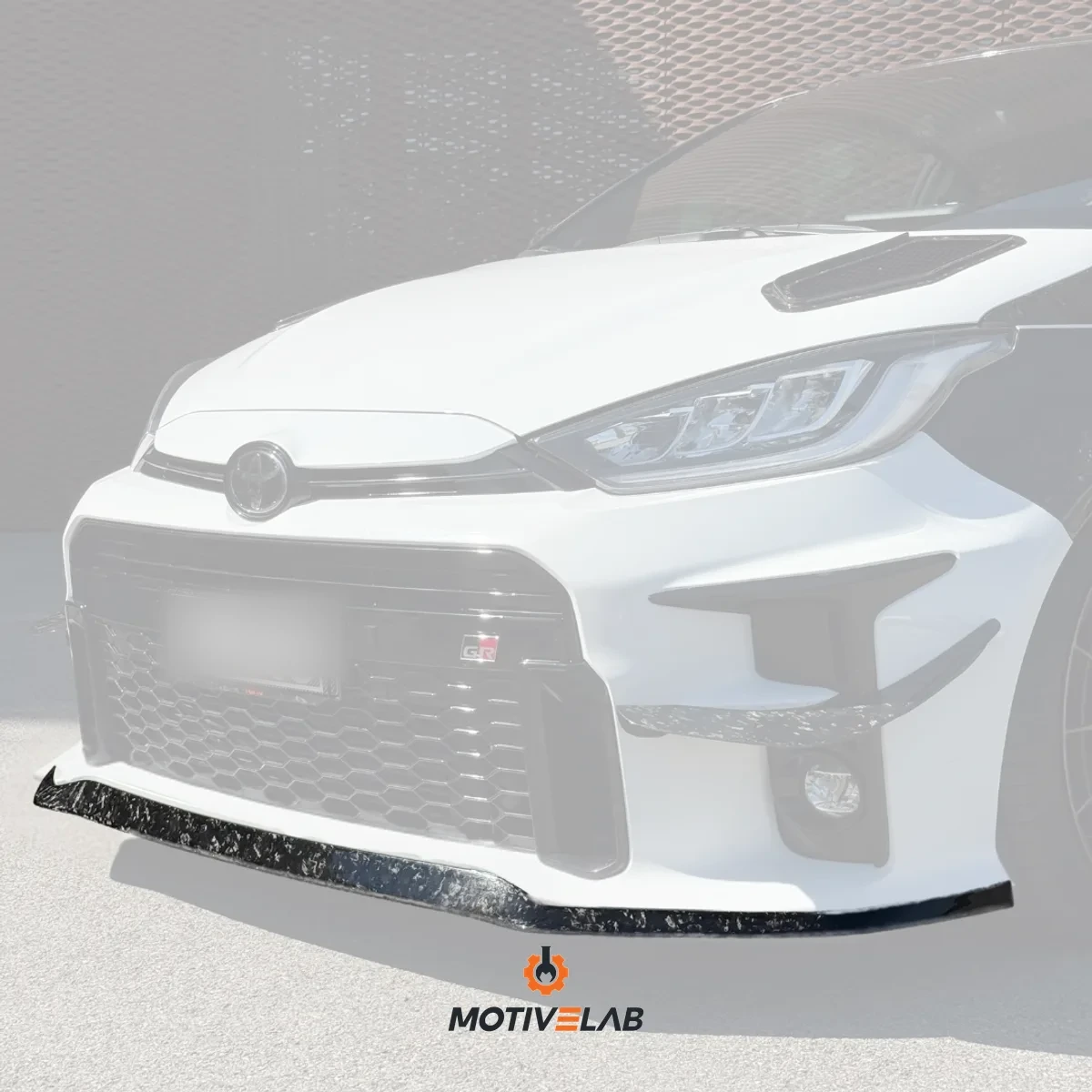 Labbro anteriore in carbonio forgiato GR Yaris MK1