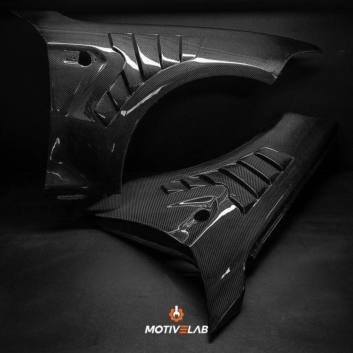 Parafanghi anteriori ventilati in carbonio BMW F87 M2 e M2C