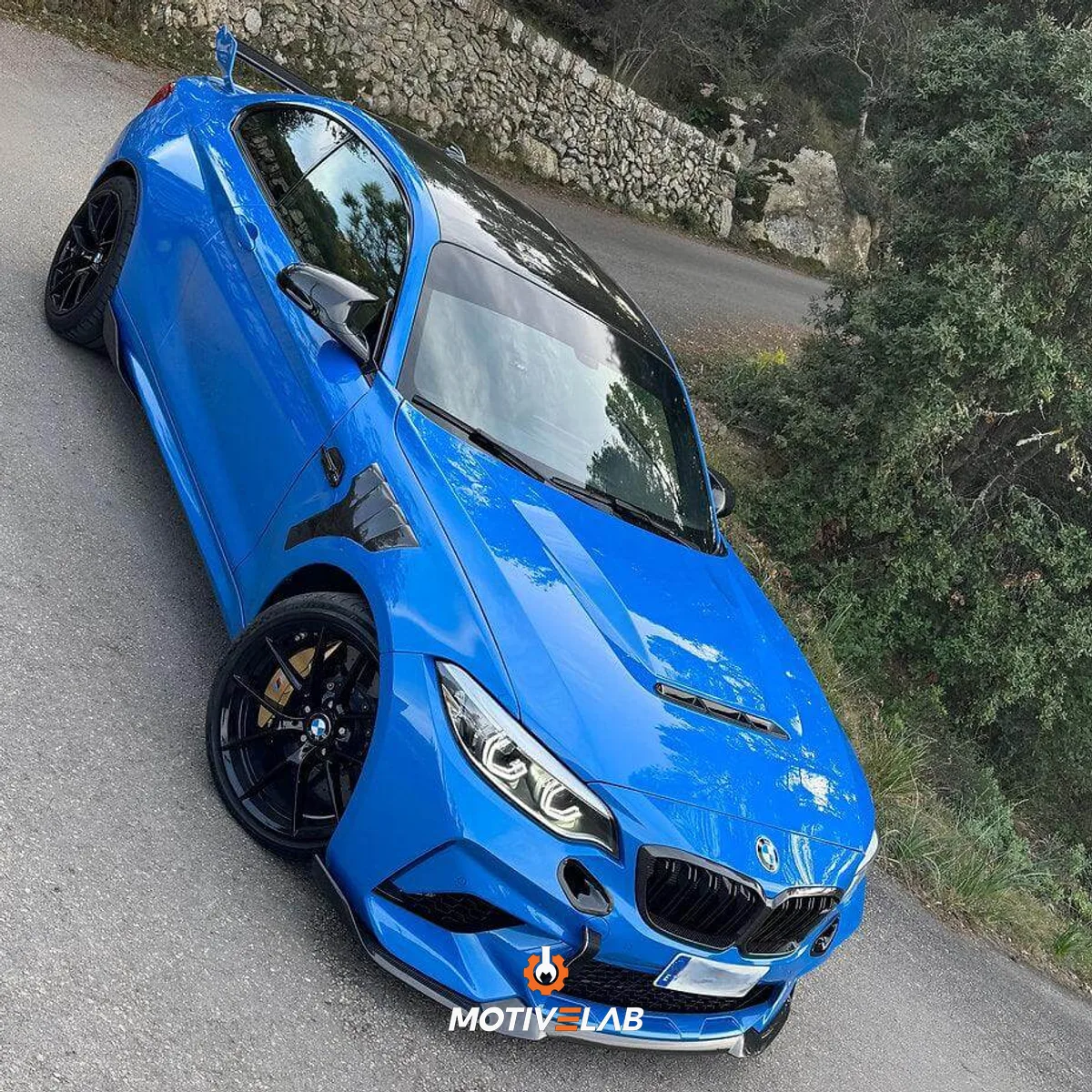 Parafanghi anteriori ventilati in carbonio BMW F87 M2 e M2C