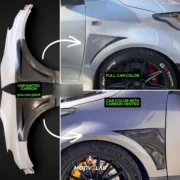 Parafanghi anteriori ventilati in carbonio GR Yaris MK1/MK2