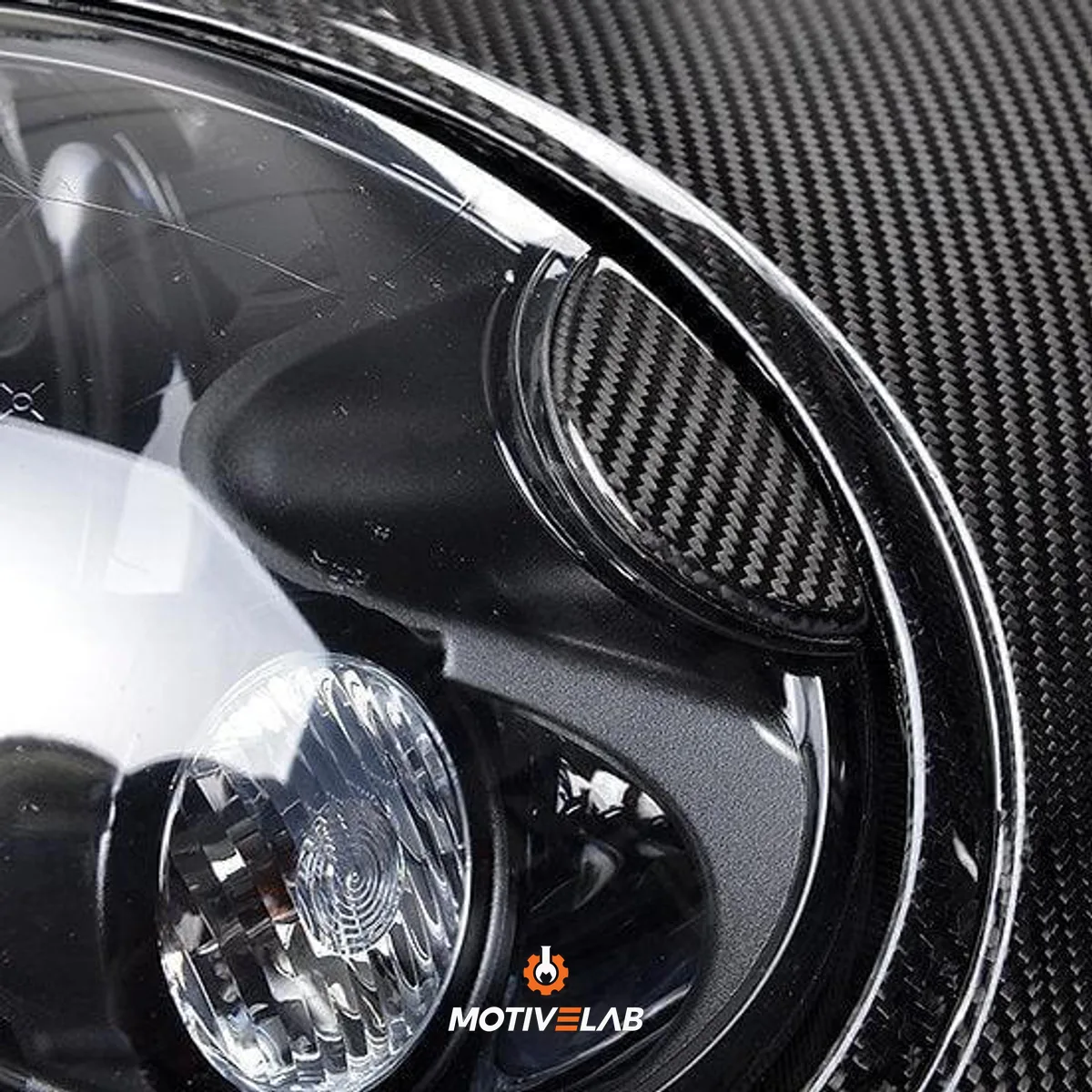 Rivestimento lavafari in carbonio MINI R55 / R56 / R57 / R58 / R59