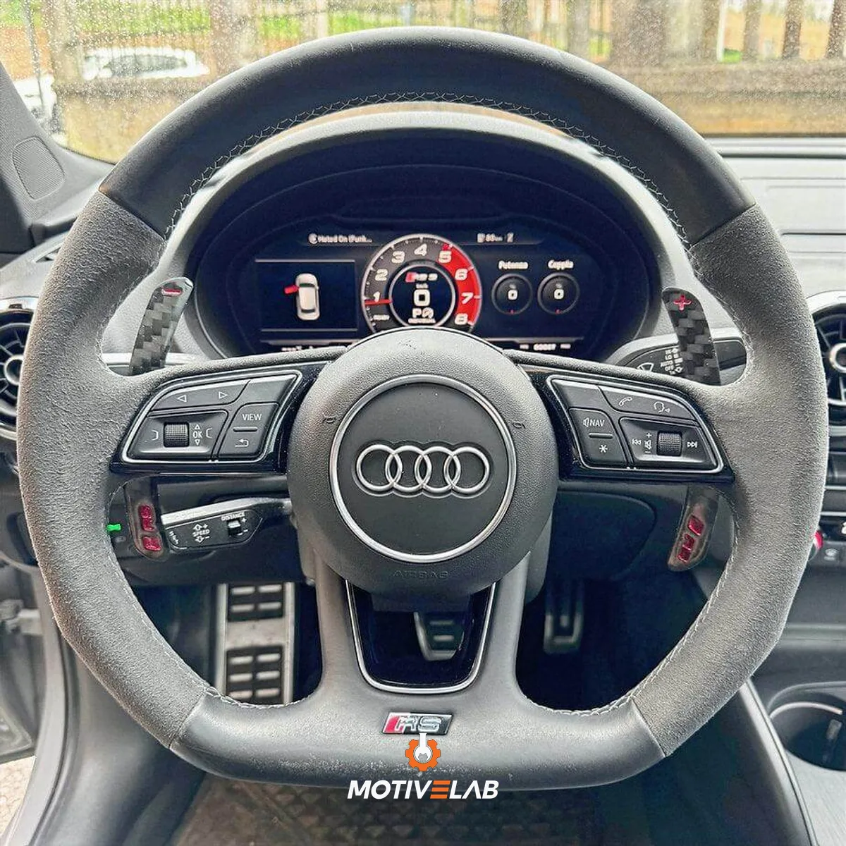 Paddle magnetici in carbonio Audi