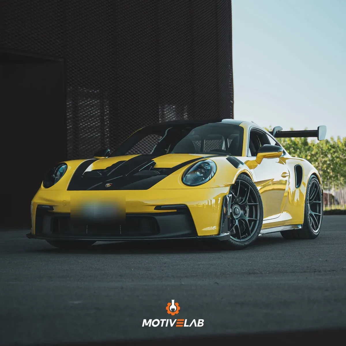 Spoiler anteriore con montanti in carbonio Porsche 911 GT3 RS 992