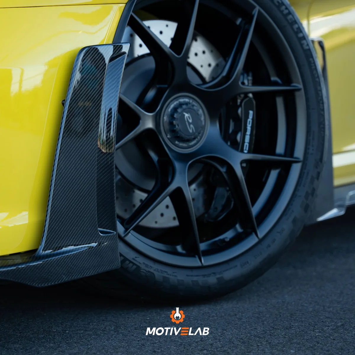 Spoiler anteriore con montanti in carbonio Porsche 911 GT3 RS 992