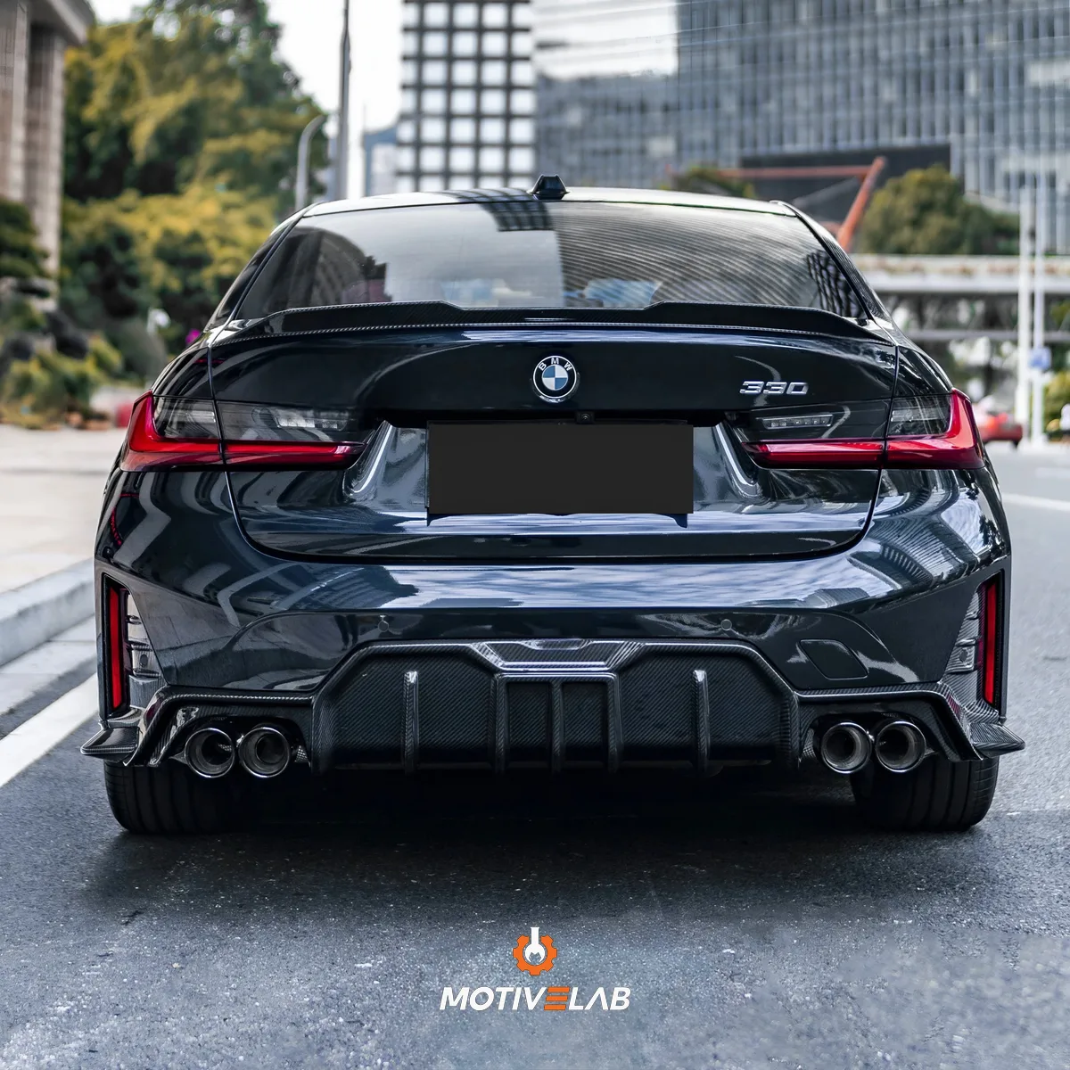 Diffusore Posteriore in carbonio BMW Serie 3 G20/G21 LCI