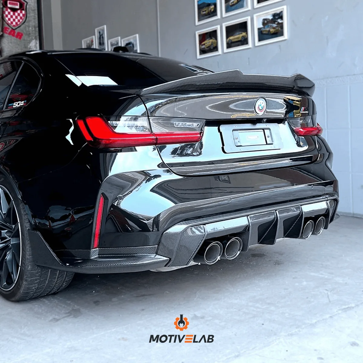 Estrattore posteriore in carbonio BMW M3 G80 G81/M4 G82 G83