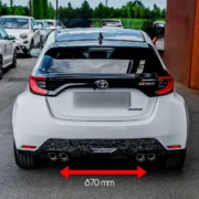 Diffusore posteriore in carbonio forgiato GR Yaris MK1