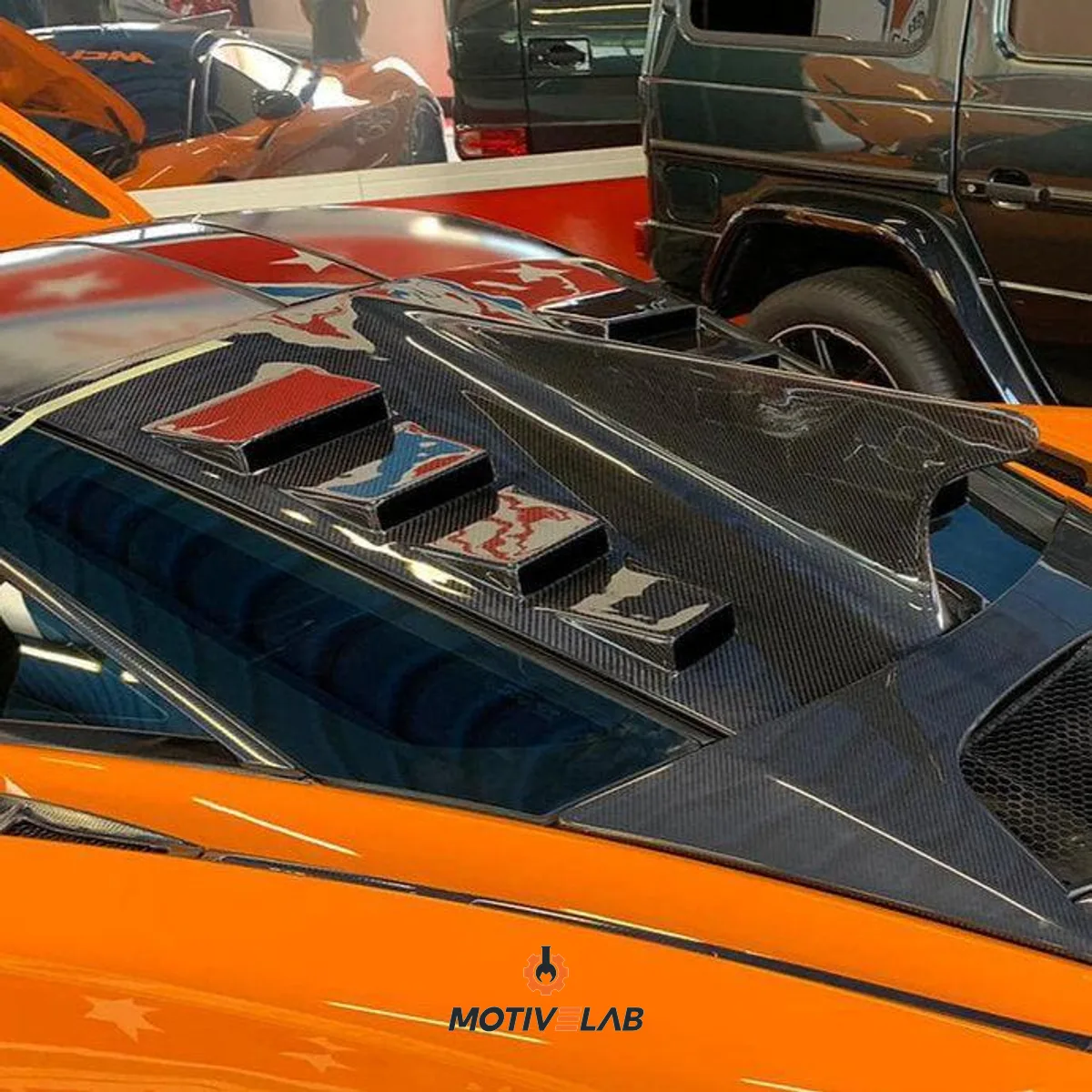 Pinna di squalo posteriore in carbonio McLaren 720S