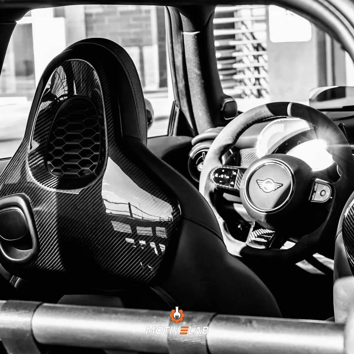 Schienali dei sedili pre-impregnata in carbonio MINI JCW F54 / F55 / F56 / F57 / F60 / GP3