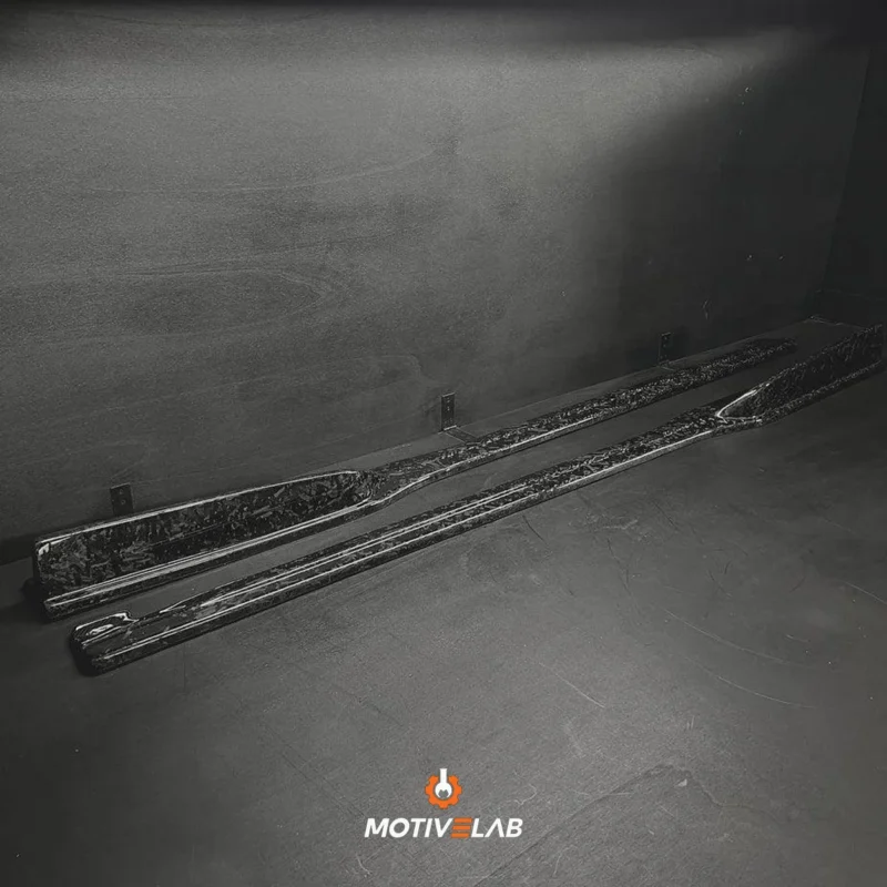 Forged carbon fibre side skirts for the Audi TT / TTS / TT RS 8S MK3