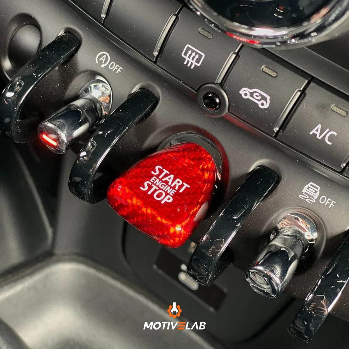 Pulsante Start & Stop in carbonio MINI F54 / F55 / F56 / F57 / F60 / GP3