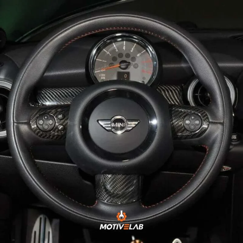 Carbon steering wheel trim for MINI R55 / R56 / R57 / R58 / R59 / R60 / R61