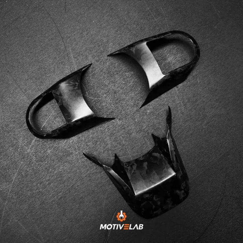 Forged carbon steering wheel trim for MINI LCI F54 / F55 / F56 / F57 / F60