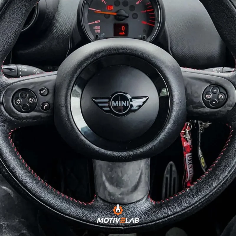 Forged carbon steering wheel trim for MINI R55 / R56 / R57 / R58 / R59 / R60 / R61