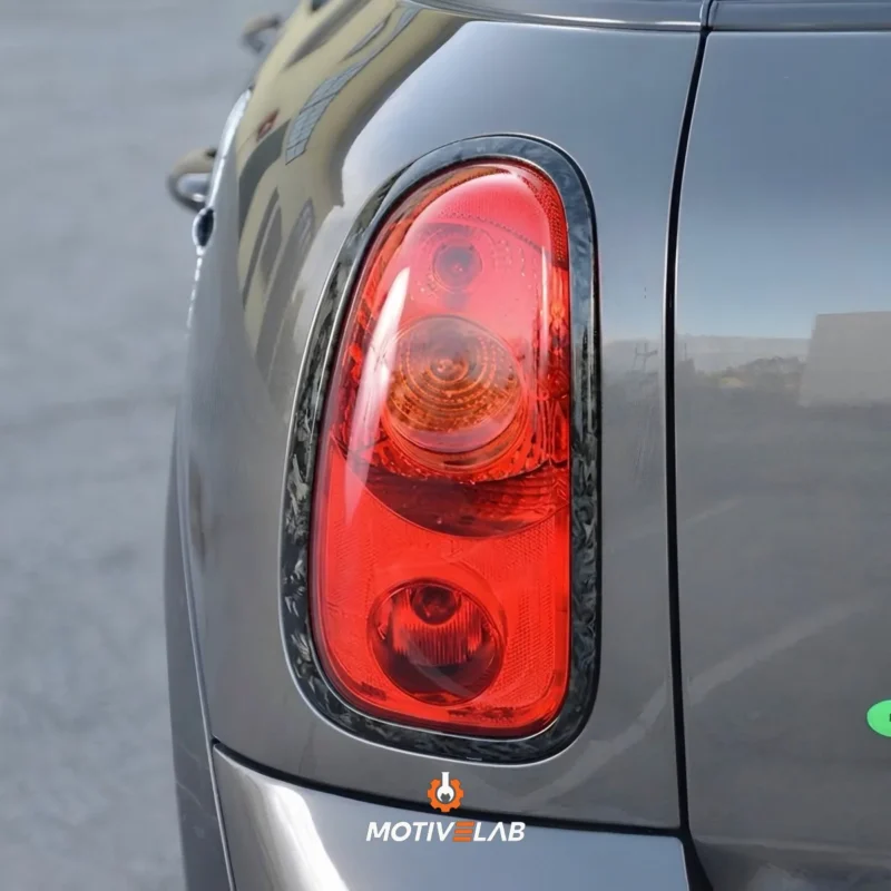 MINI R60 Countryman rear light trims in forged carbon fibre