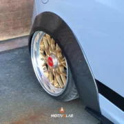 Wide carbon fibre wheel arches for the Opel Corsa D OPC