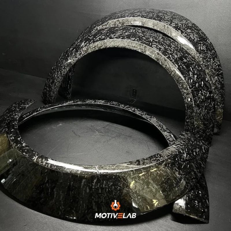 Wide forged carbon wheel arches for the Audi TT / TTS / TT RS 8S MK3