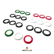 ABS rings for the Abarth 500 dashboard control panel buttons — photo 1