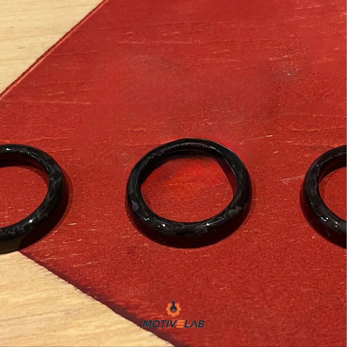 Carbon Rings for the Abarth 500 Dashboard Control Panel Buttons — photo 1