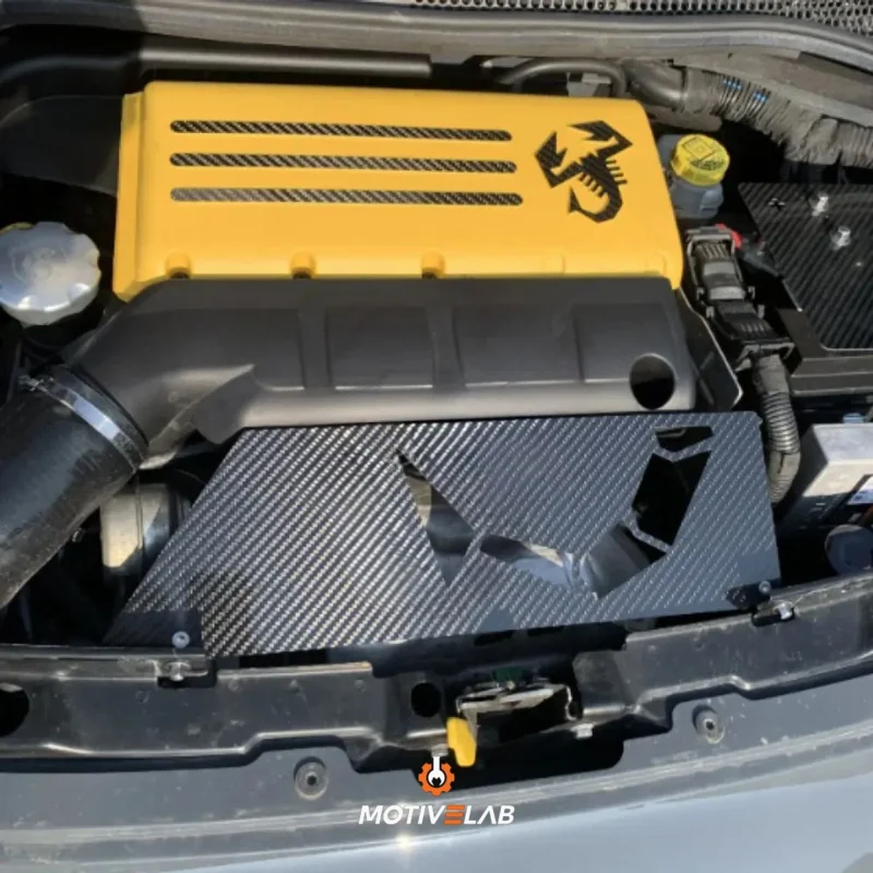 Copertura Carbonio Vano Motore Abarth 500 — foto 2