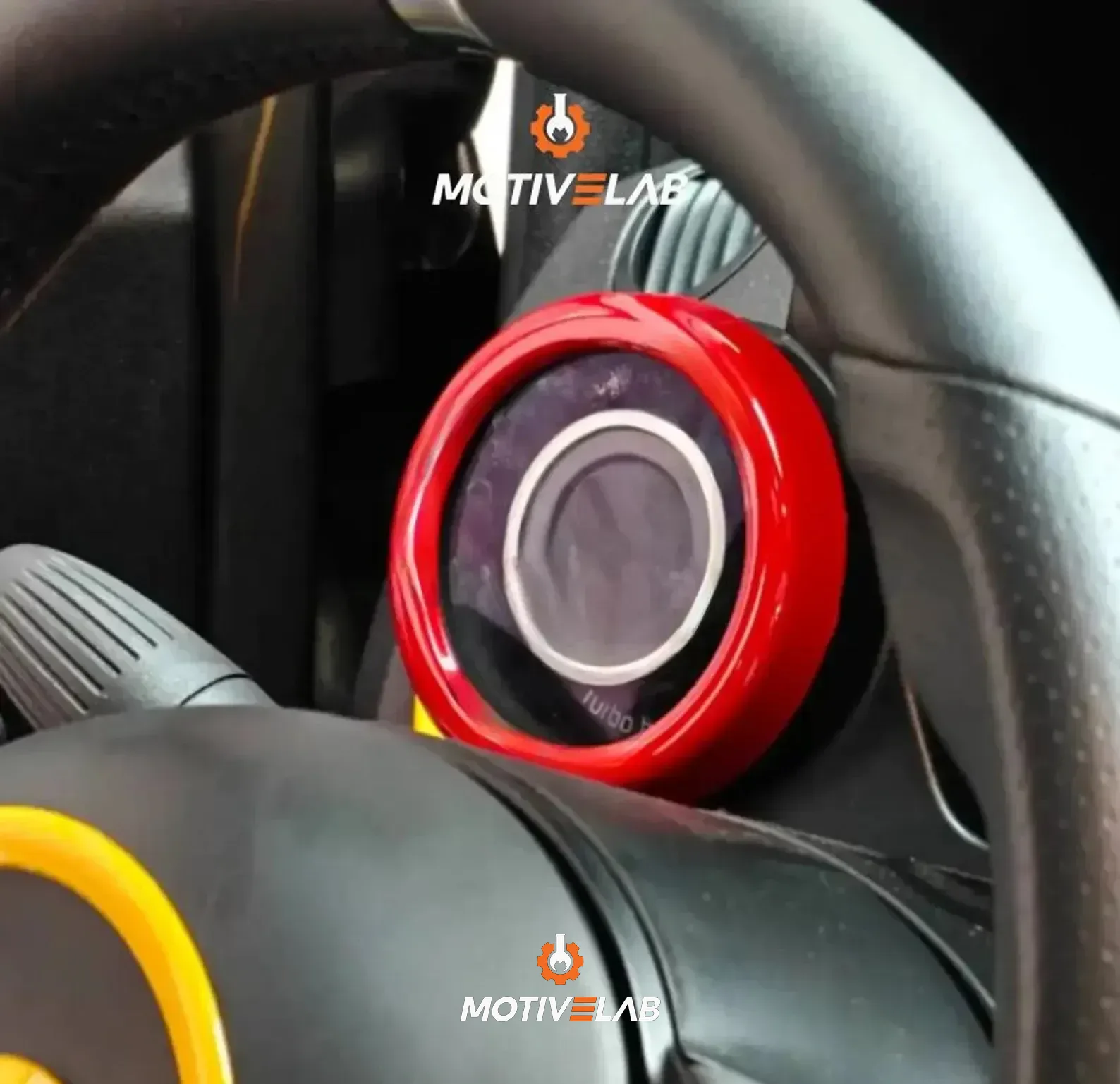 ABS cover for the Abarth 595 turbo pressure gauge — photo 1