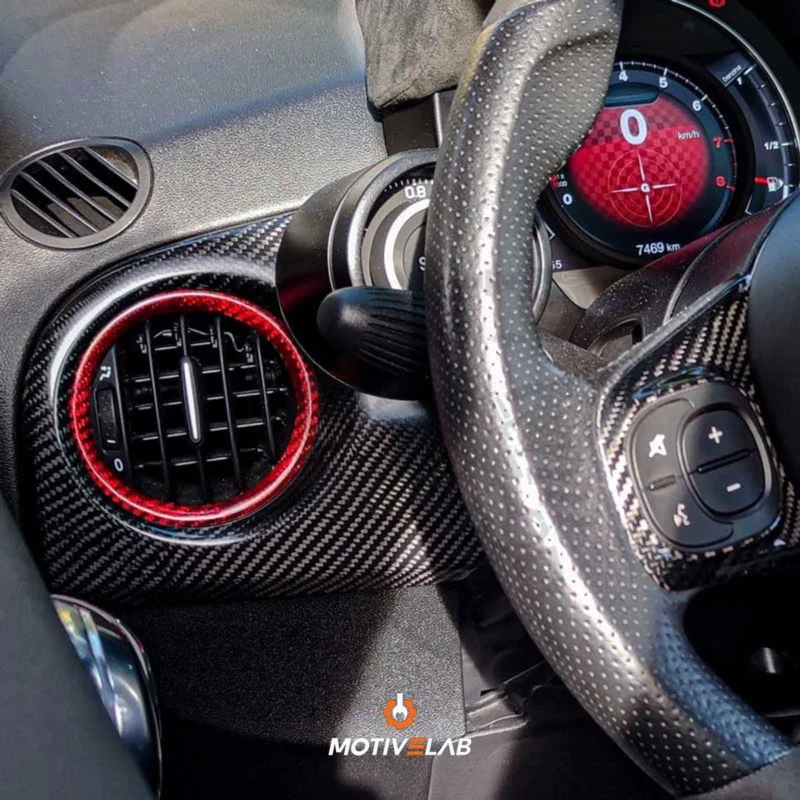 Abarth 500 Dashboard Air Vent Ring Covers — photo 1