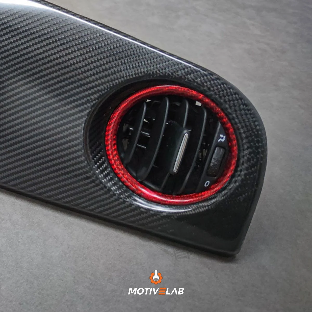 Abarth 500 Dashboard Air Vent Ring Covers — photo 2