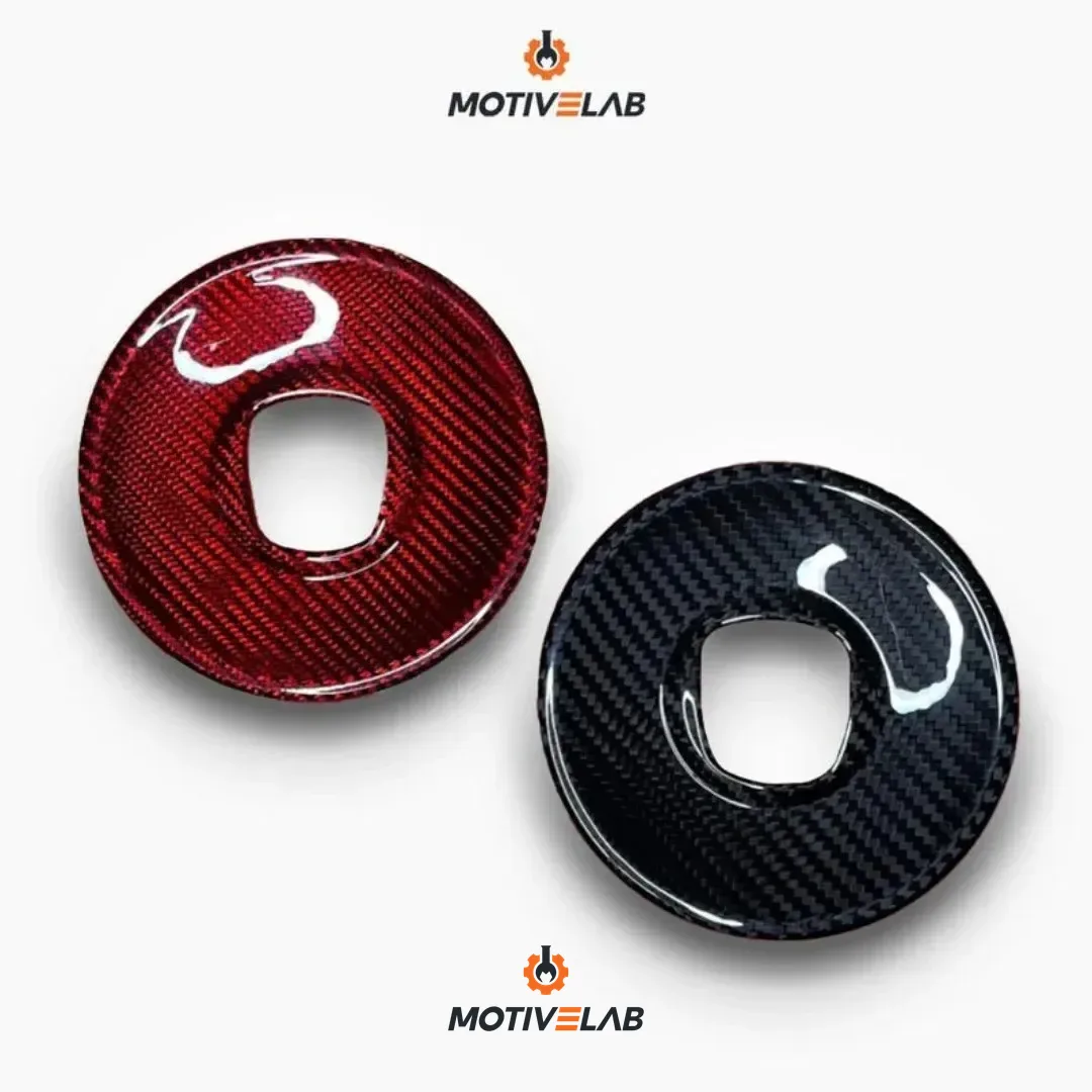 Abarth 595 Carbon Fibre Airbag Steering Wheel Cover — photo 1